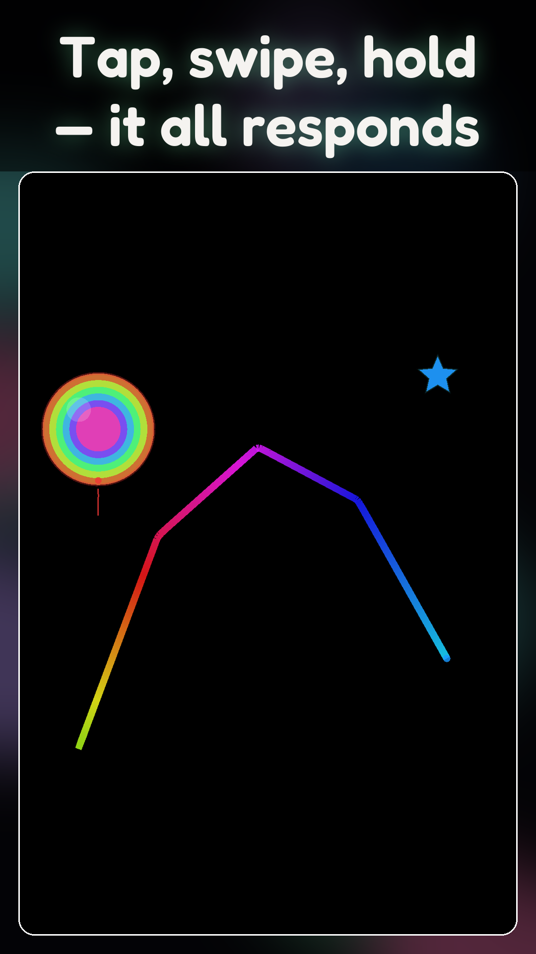 Tombli panel: tap, swipe, and hold — different touches make different magic