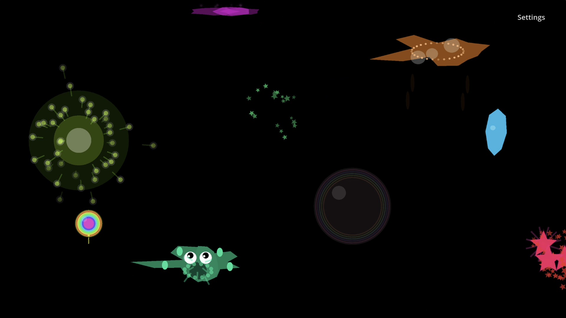 Tombli screenshot showing multiple effects